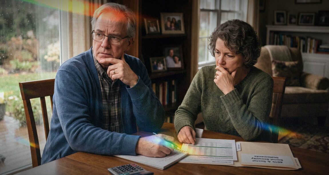 Image shows a concerned couple