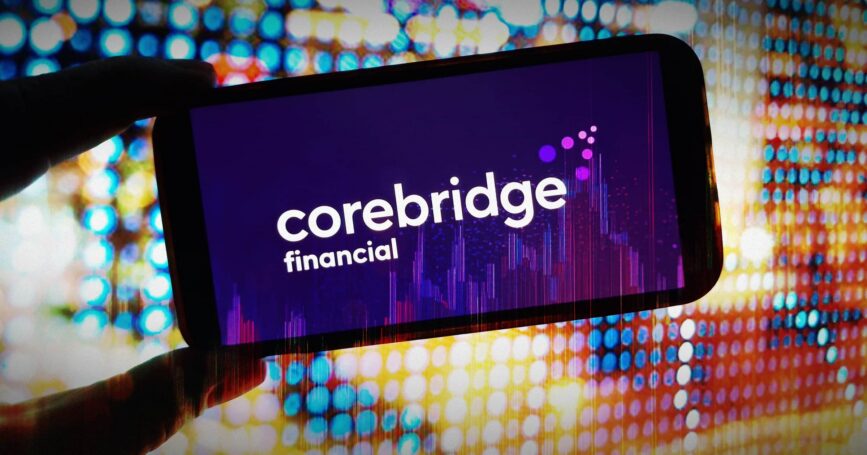 Image shows the Corebridge logo