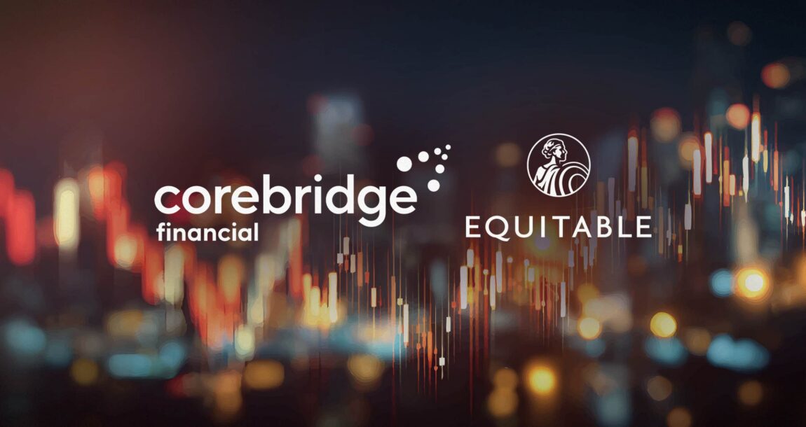 Image shows both the Corebridge and Equitable logos.