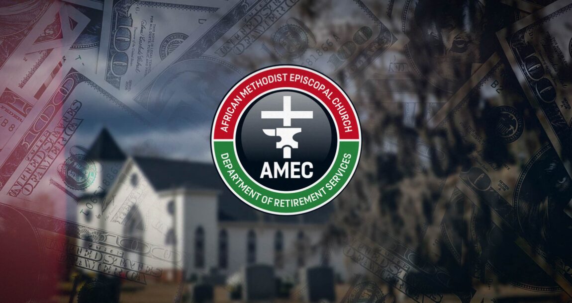Image shows the AMC Church logo