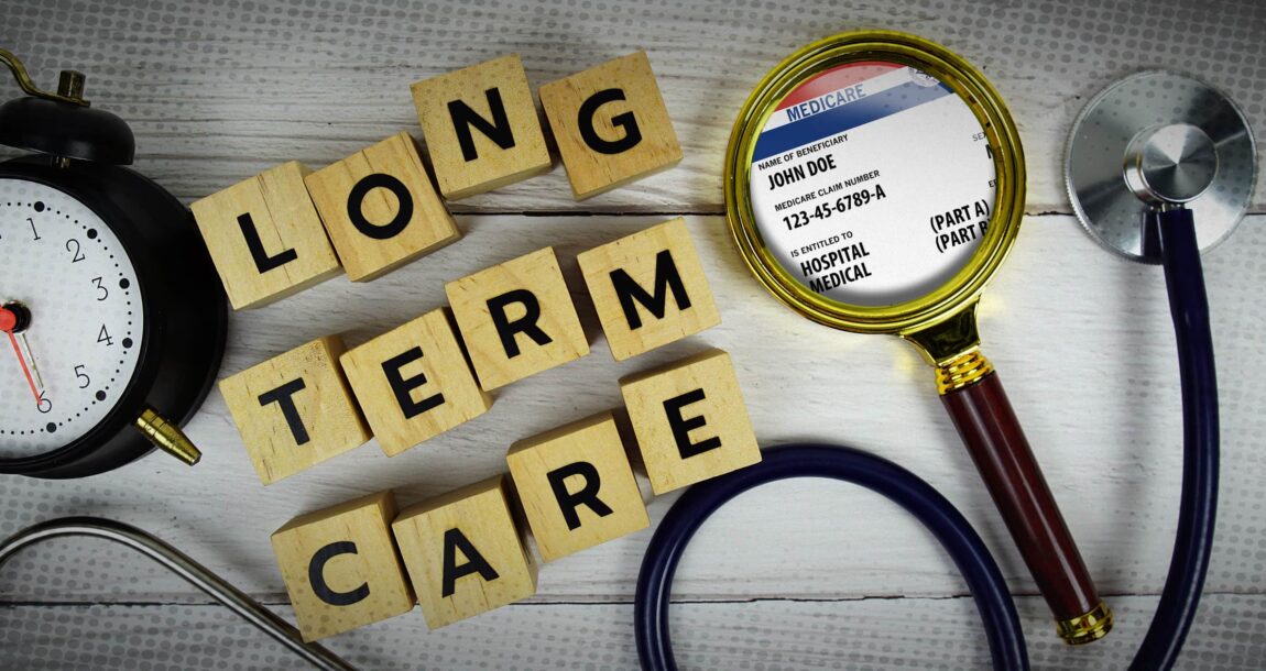 Image shows the words, "Long-Term Care."