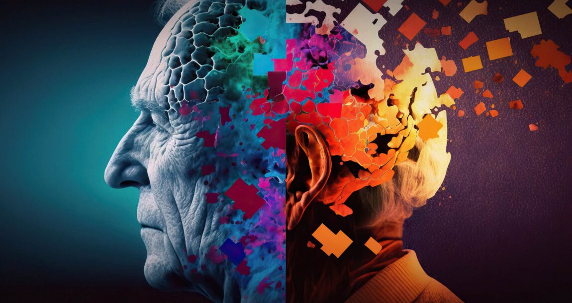 Image shows a head coming apart
