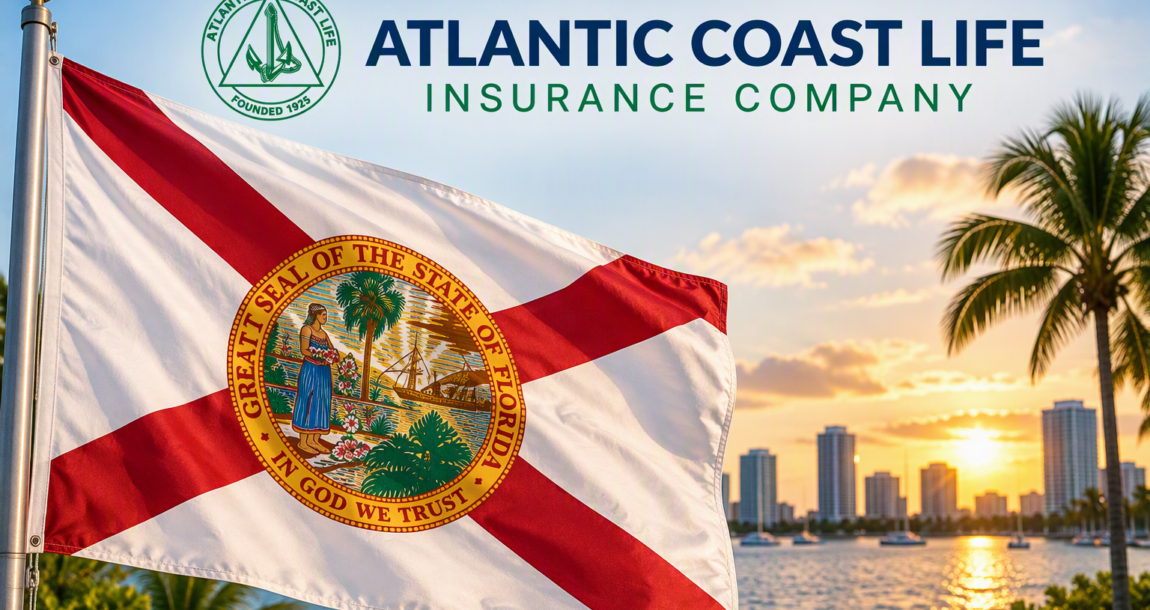 Image shows the Florida flag and the Atlantic Coast Life logo