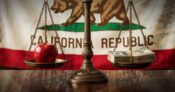 Image shows the California state flag